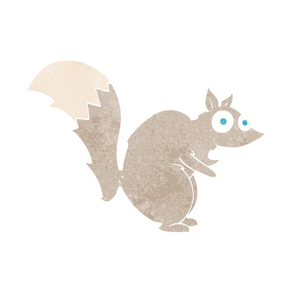 Drôle surpris écureuil dessin animé — Image vectorielle
