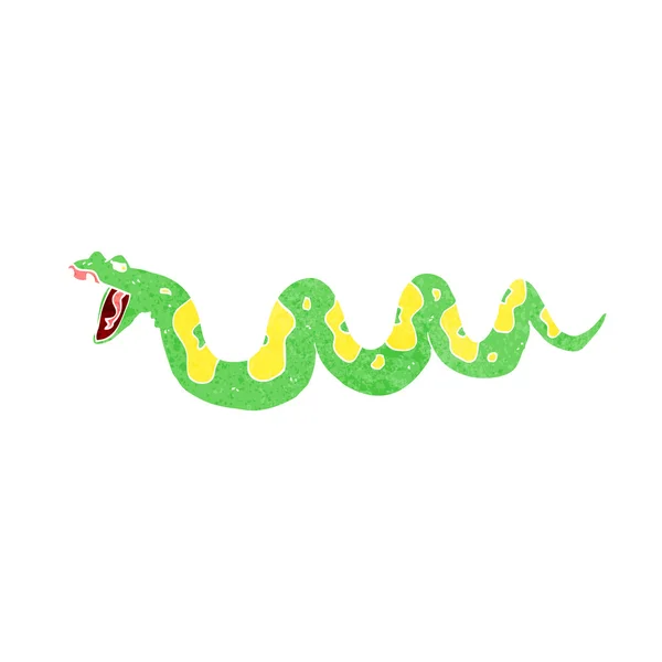 Serpiente venenosa de dibujos animados — Vector de stock