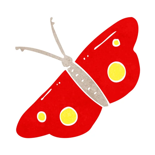 Signatura mariposa de dibujos animados — Vector de stock