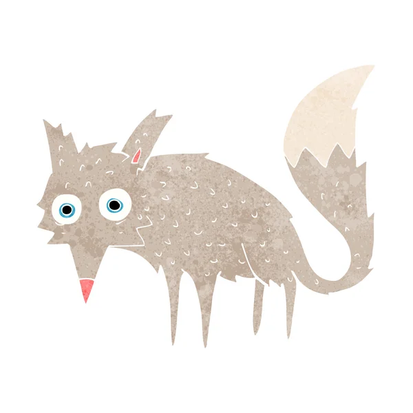 Divertido lobo de dibujos animados — Vector de stock