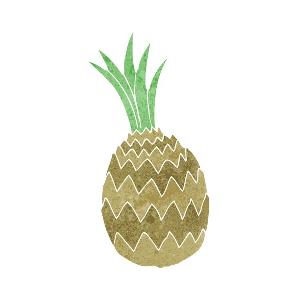 Tecknad ananas — Stock vektor