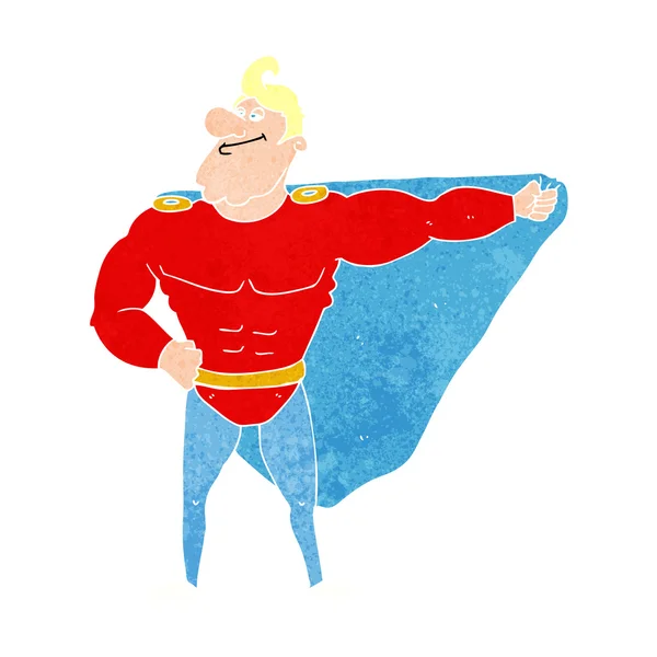 Divertido superhéroe de dibujos animados — Archivo Imágenes Vectoriales