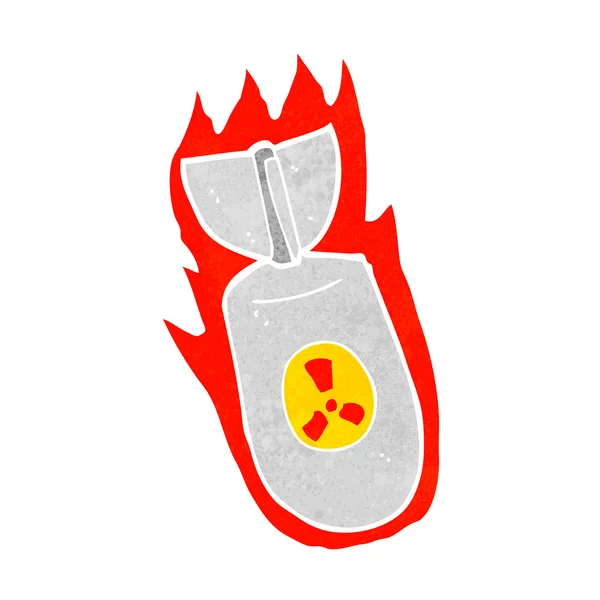 Karikatür atom bombası — Stok Vektör