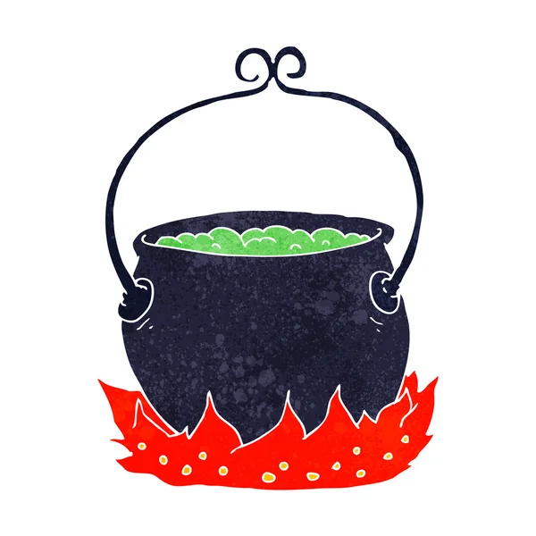 Cartoon witch's cauldron — Stock Vector