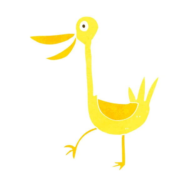 Drôle de canard dessin animé — Image vectorielle