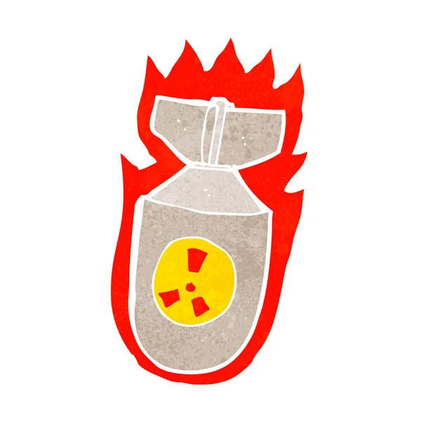 Dibujos animados bomba de llama — Vector de stock