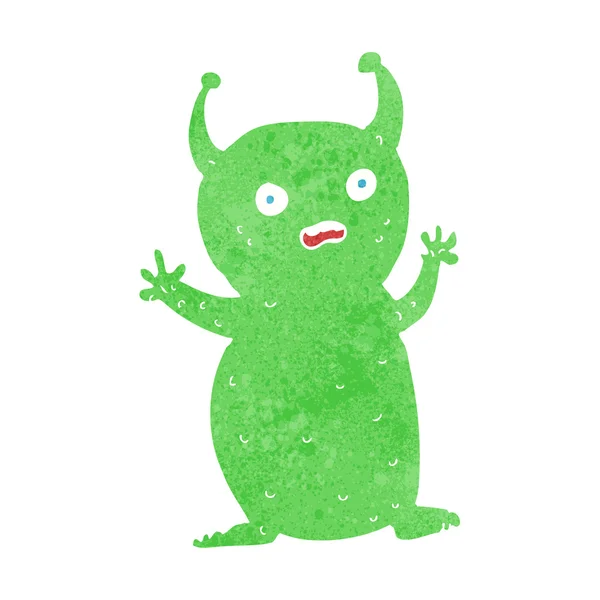 Dessin animé drôle petit alien — Image vectorielle