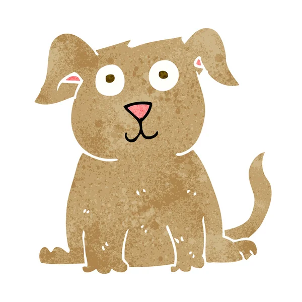 Cartoon happy dog - Stok Vektor