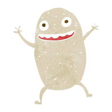 karikatür mutlu patates