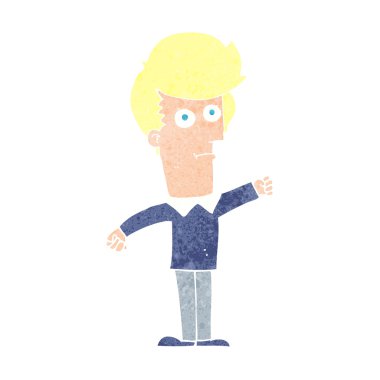 karikatür adam delme