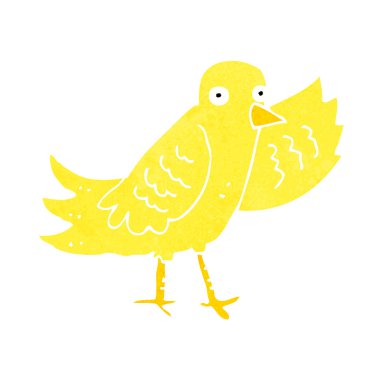 kuş sallayarak karikatür