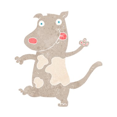 Çizgi film mutlu köpek.