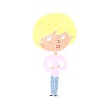 Çizgi filmdeki kadın 