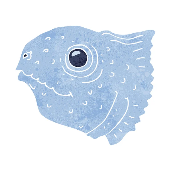 Tecknade fisk med huvud — Stock vektor