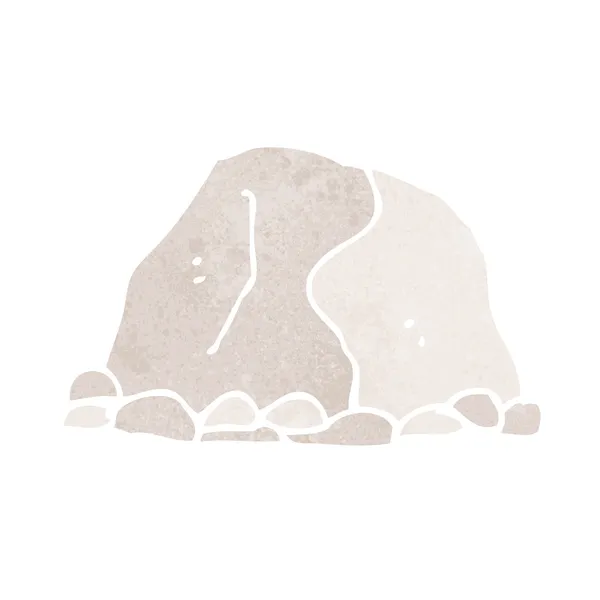 Desenho animado grande rocha — Vetor de Stock