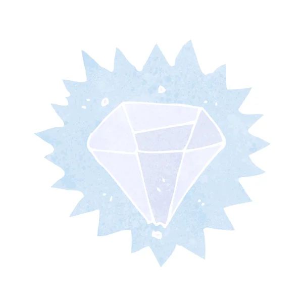 Cartoon diamond — Stock Vector