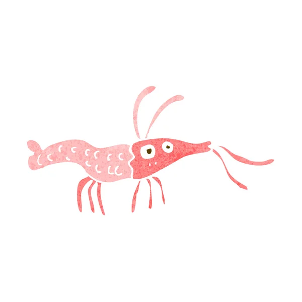 Crevettes de bande dessinée — Image vectorielle