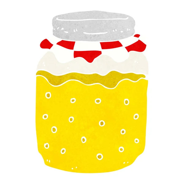 Pot de miel dessin animé — Image vectorielle