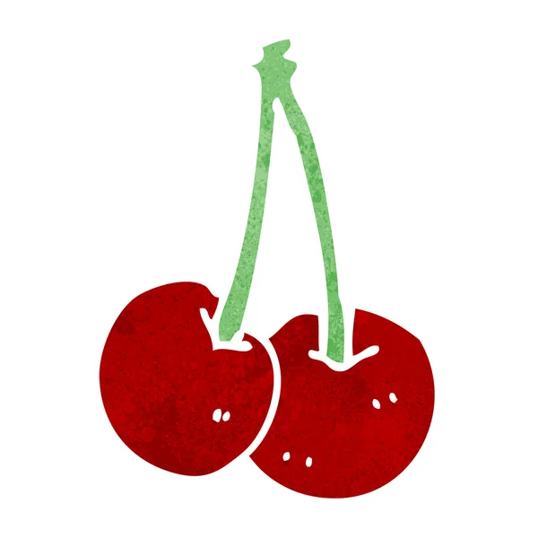 Cerezas de dibujos animados — Vector de stock