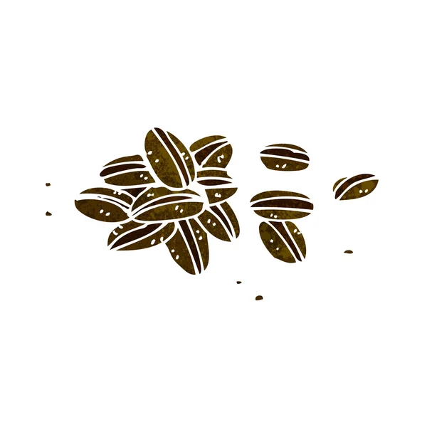 Grains de café dessin animé — Image vectorielle