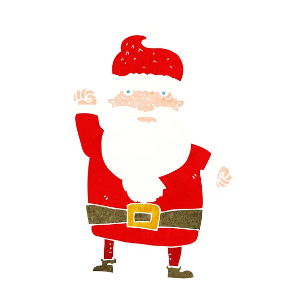 Cartone animato arrabbiato Babbo Natale — Vettoriale Stock