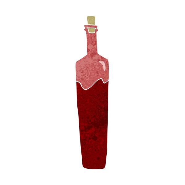 Botella de dibujos animados elegante — Vector de stock