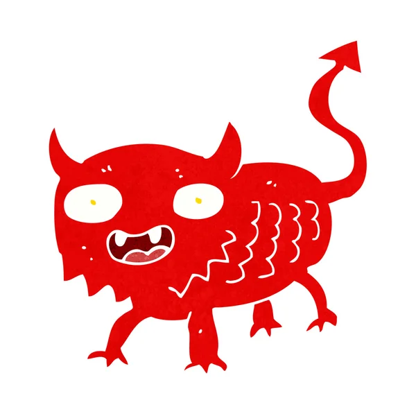 Cartoon little demon — Stock Vector