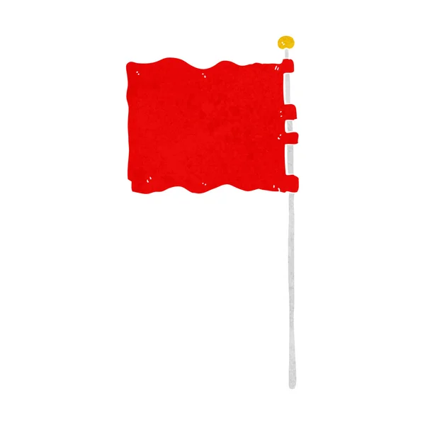 Cartoon viftande flagga — Stock vektor