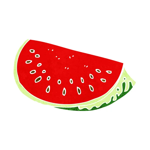 Cartoon-Wassermelonenscheibe — Stockvektor