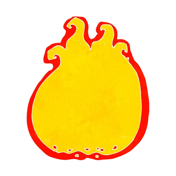 Bordure flamme dessin animé — Image vectorielle