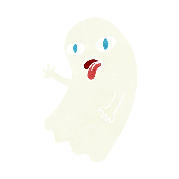 Funny cartoon ghost — Stock Vector