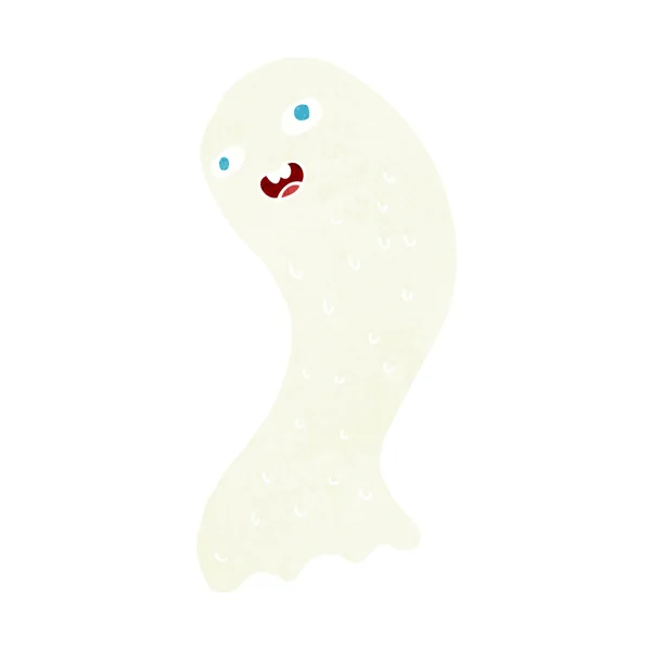 Funny cartoon ghost — Stock Vector