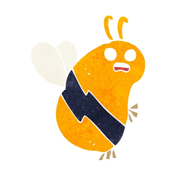 재미 있는 만화 꿀벌 — 스톡 벡터