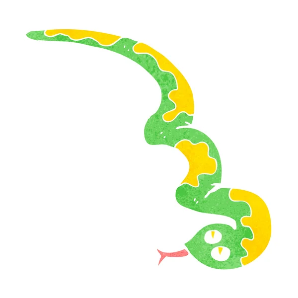 Мультяшная шипящая змея — стоковый вектор