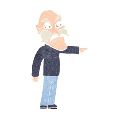 öfkeli yaşlı adam çizgi film