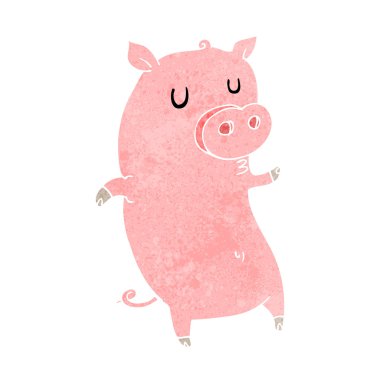 komik karikatür domuz