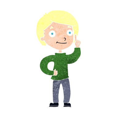 Çizgi filmci çocuk.