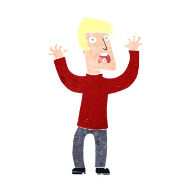 korkmuş bir adam çizgi film