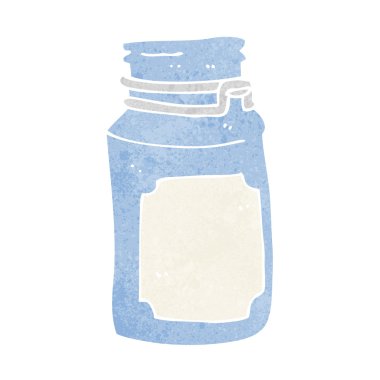 karikatür mutfak kavanozu