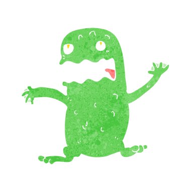 karikatür komik kurbağa