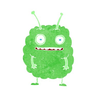 Çizgi film komik uzaylı canavar