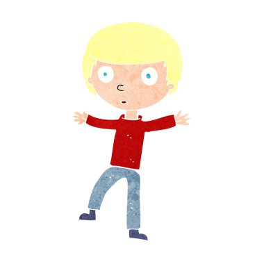 karikatür ürküyor çocuk