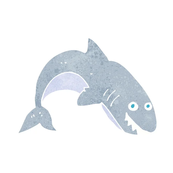 Tubarão dos desenhos animados — Vetor de Stock