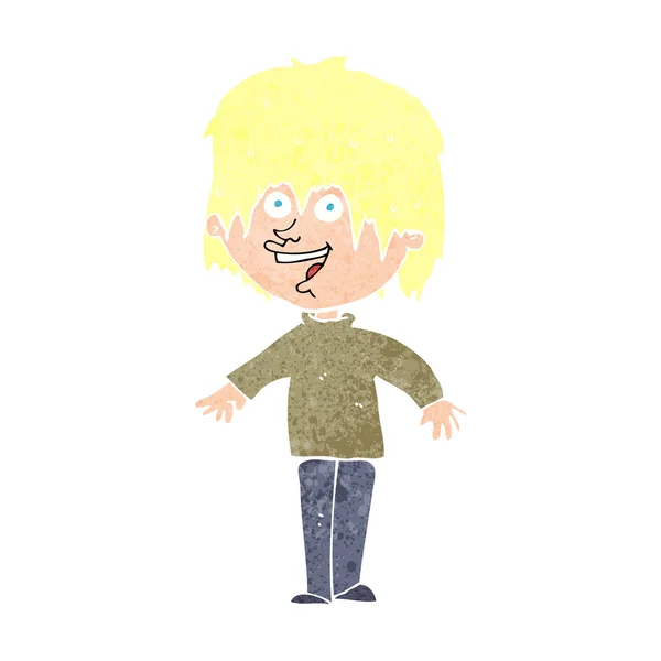 Cartoon opgewonden man — Stockvector