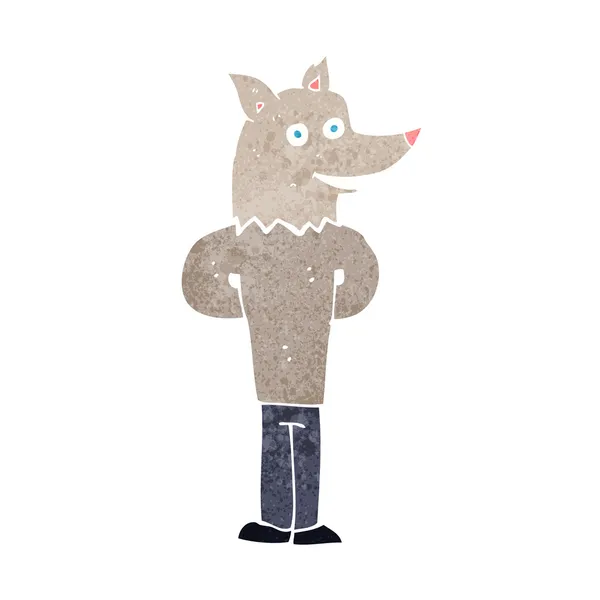 Hombre lobo de dibujos animados — Vector de stock