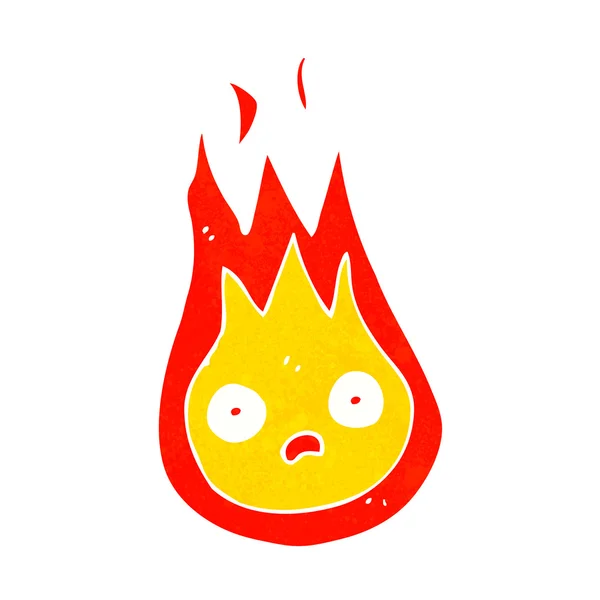 Palla di fuoco amichevole cartone animato — Vettoriale Stock