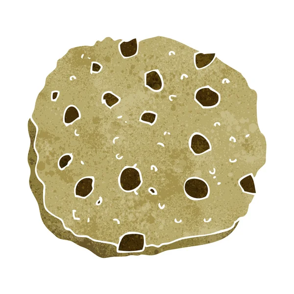 Chocolate chip cookie cartoon — Stock Vector