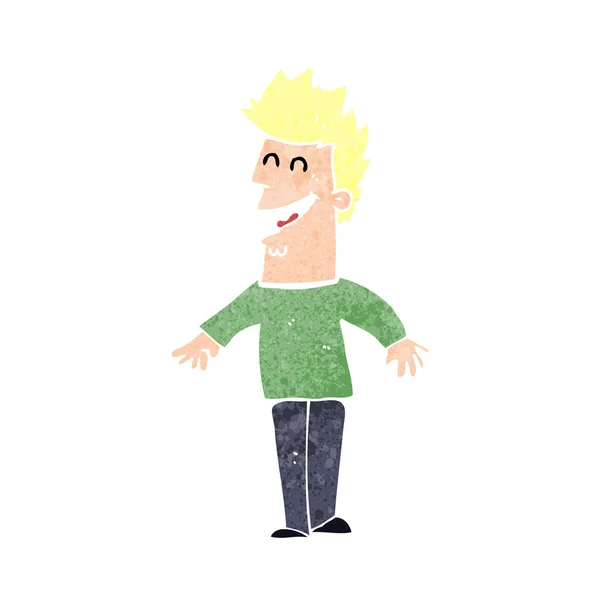 Cartoon gelukkig man — Stockvector