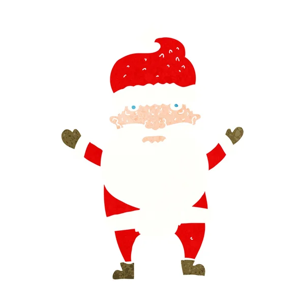 Cartoon grumpy santa — Stock Vector