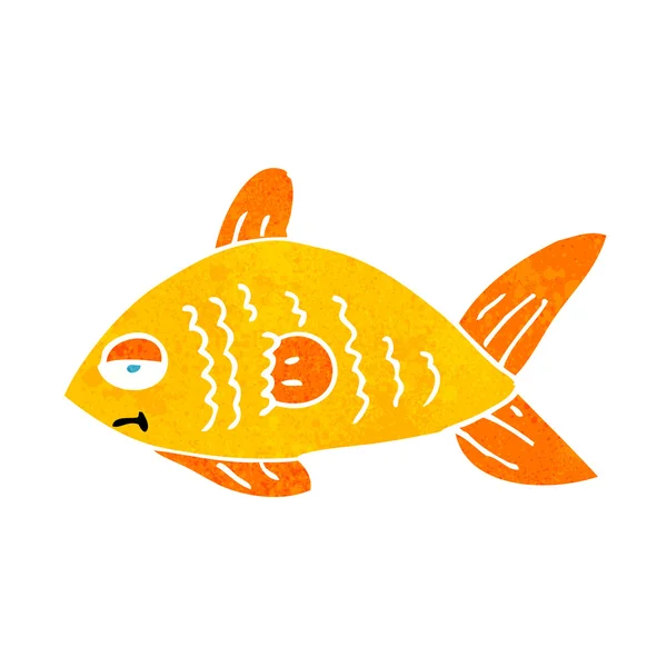 Dessin animé drôle de poisson — Image vectorielle